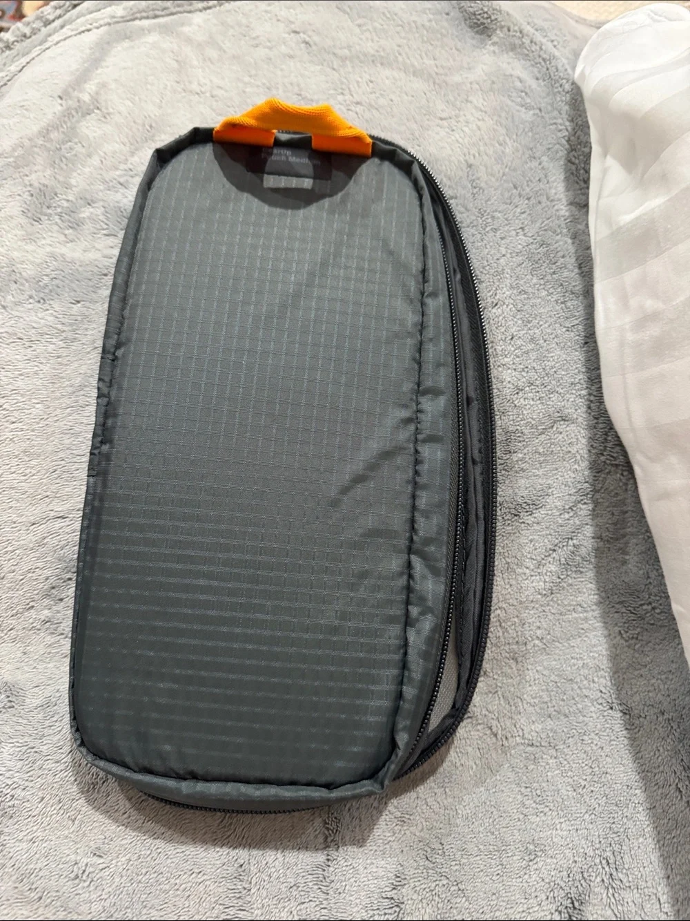 Lowepro Gearup Medium Pouch Gray Camera Gear Pouch with Orange Interior